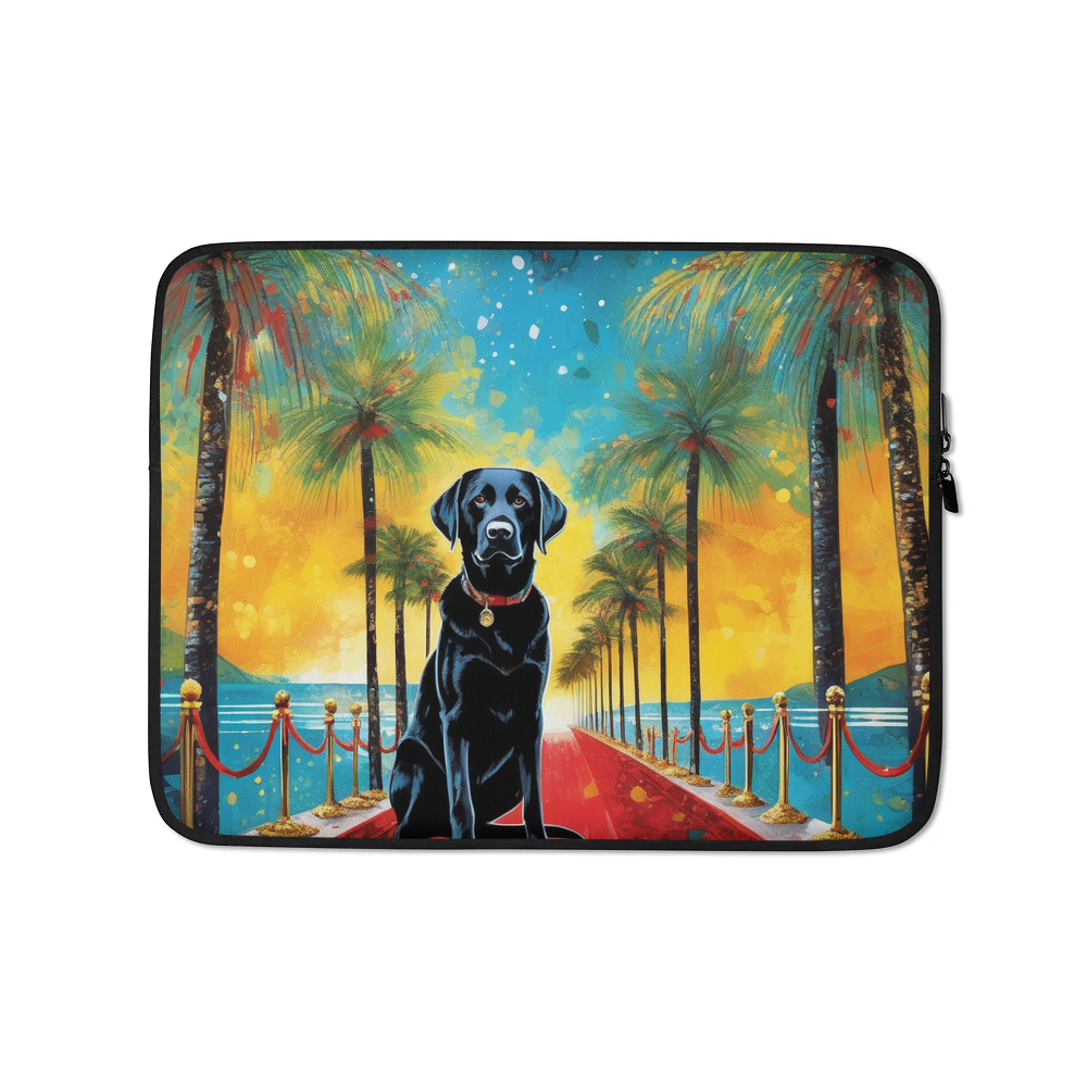 PugMug Custom Black Labrador Retriever Laptop Sleeve