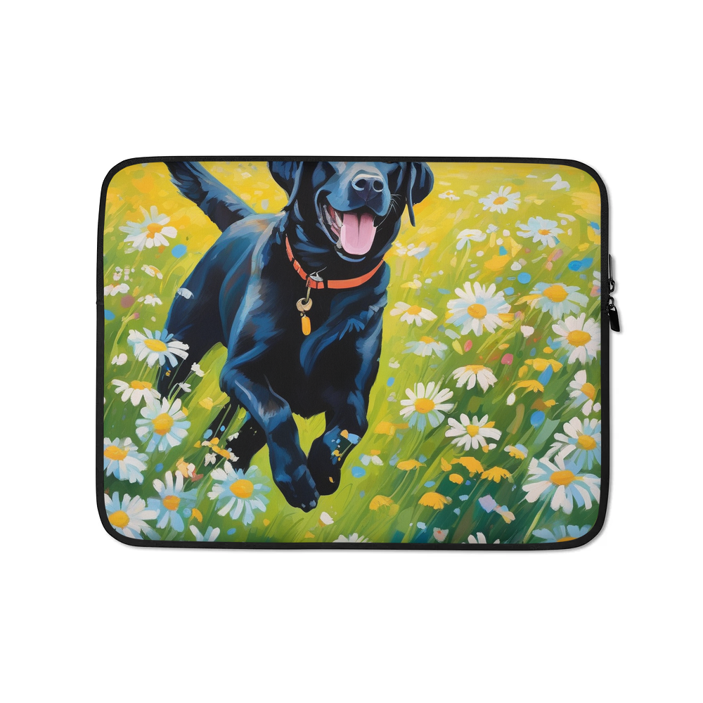 PugMug Custom Black Labrador Retriever Laptop Sleeve