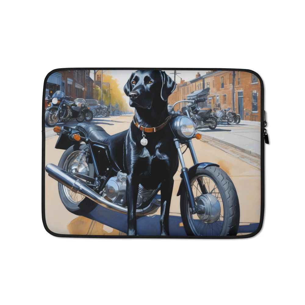 PugMug Custom Black Labrador Retriever Laptop Sleeve