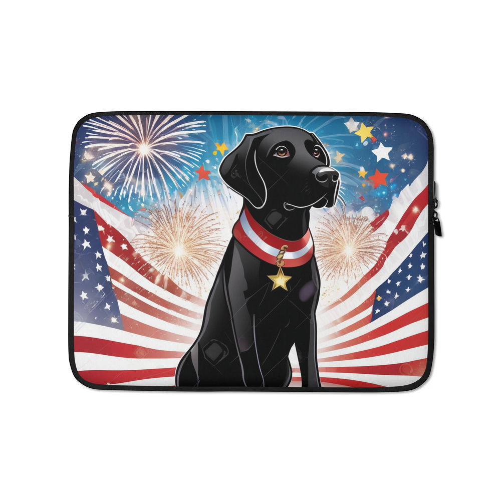 PugMug Custom Black Labrador Retriever Laptop Sleeve