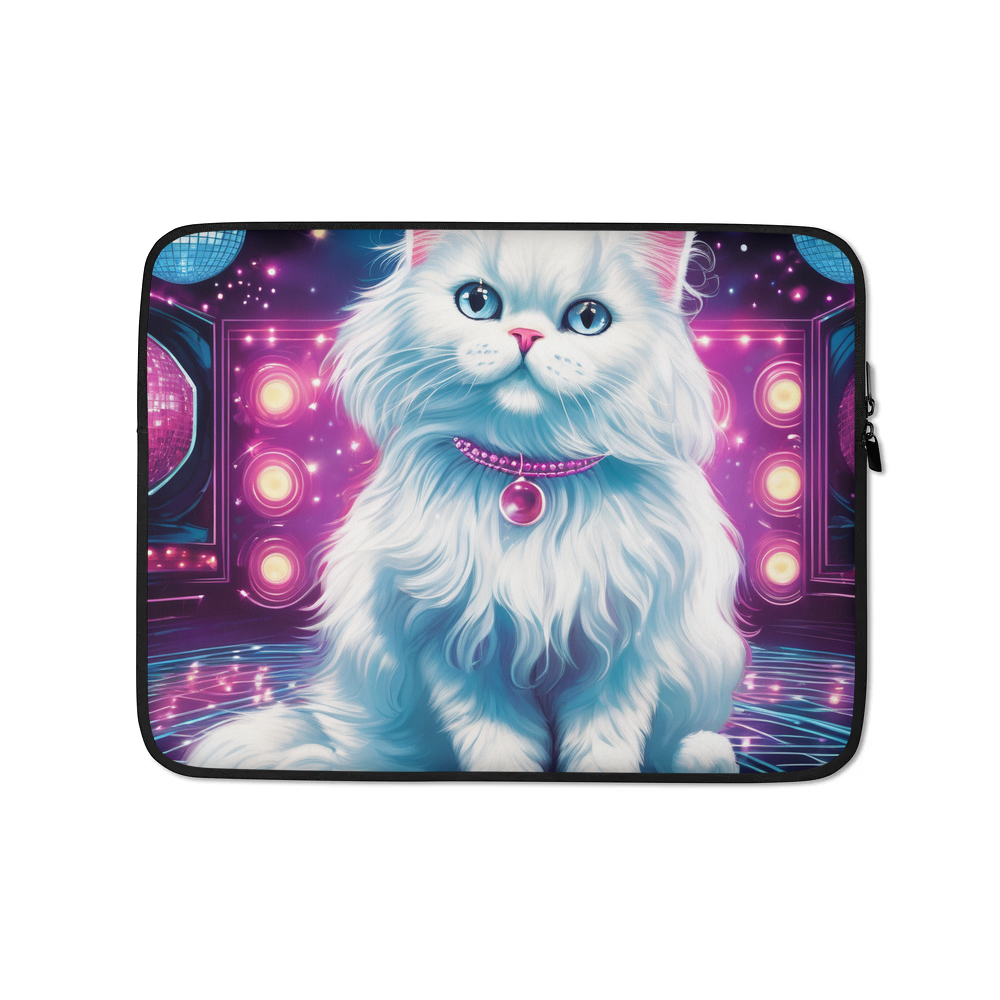 PugMug Custom White Persian Cat Laptop Sleeve