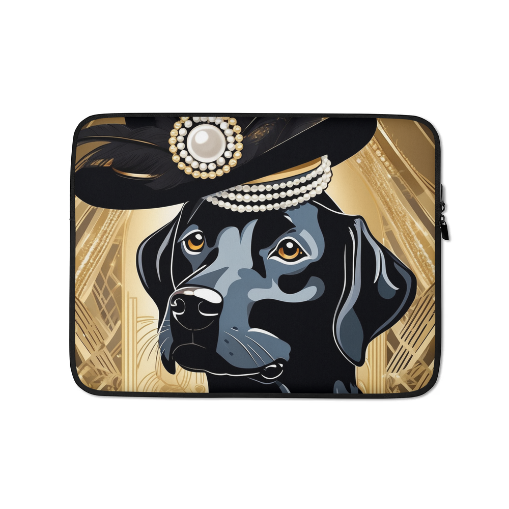 PugMug Custom Black Labrador Retriever Laptop Sleeve