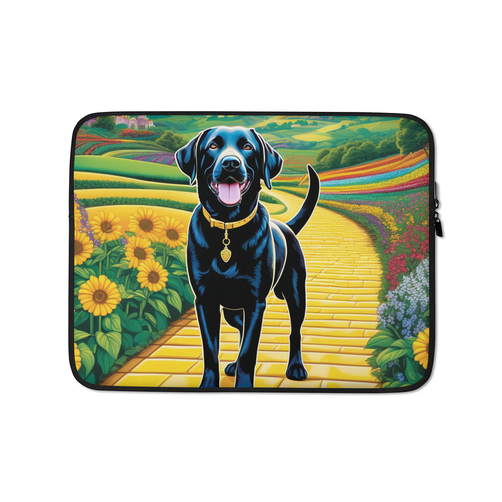 PugMug Custom Black Labrador Retriever Laptop Sleeve