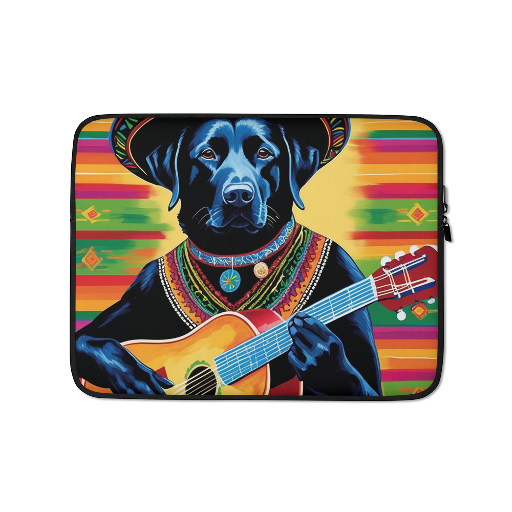 PugMug Custom Black Labrador Retriever Laptop Sleeve