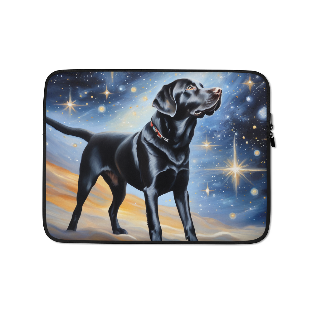PugMug Custom Black Labrador Retriever Laptop Sleeve
