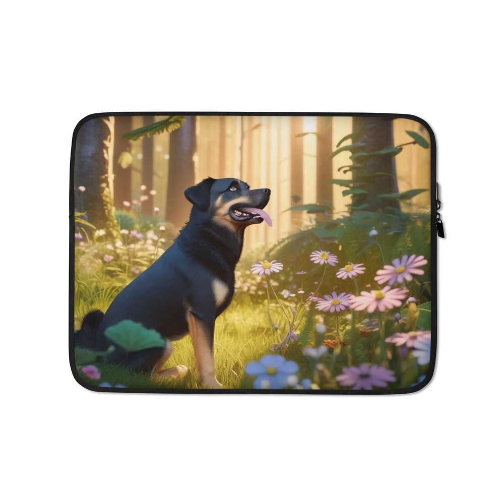 PugMug Custom Blue Laptop Sleeve