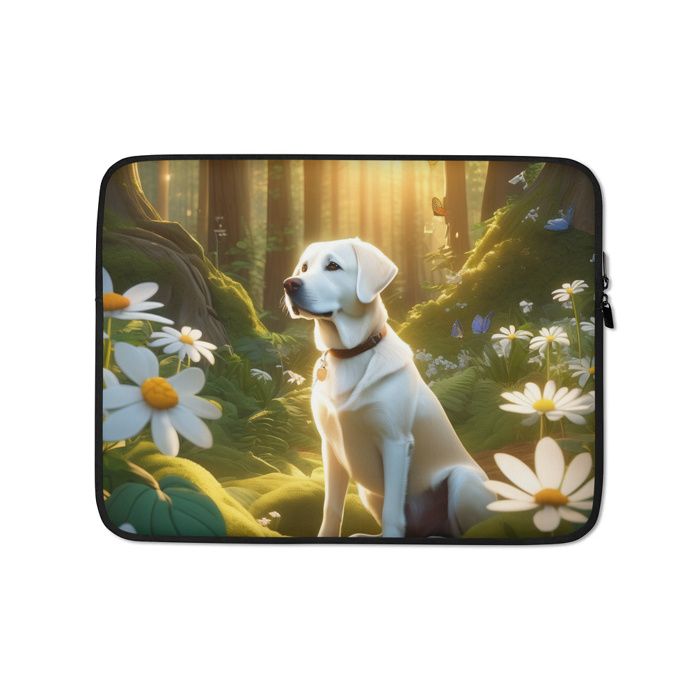 PugMug Custom White Labrador Retriever Laptop Sleeve