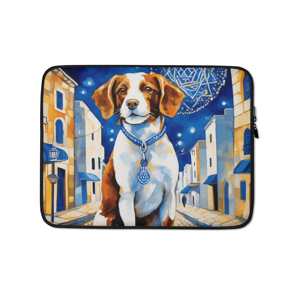 PugMug Custom Brittany Dog Laptop Sleeve