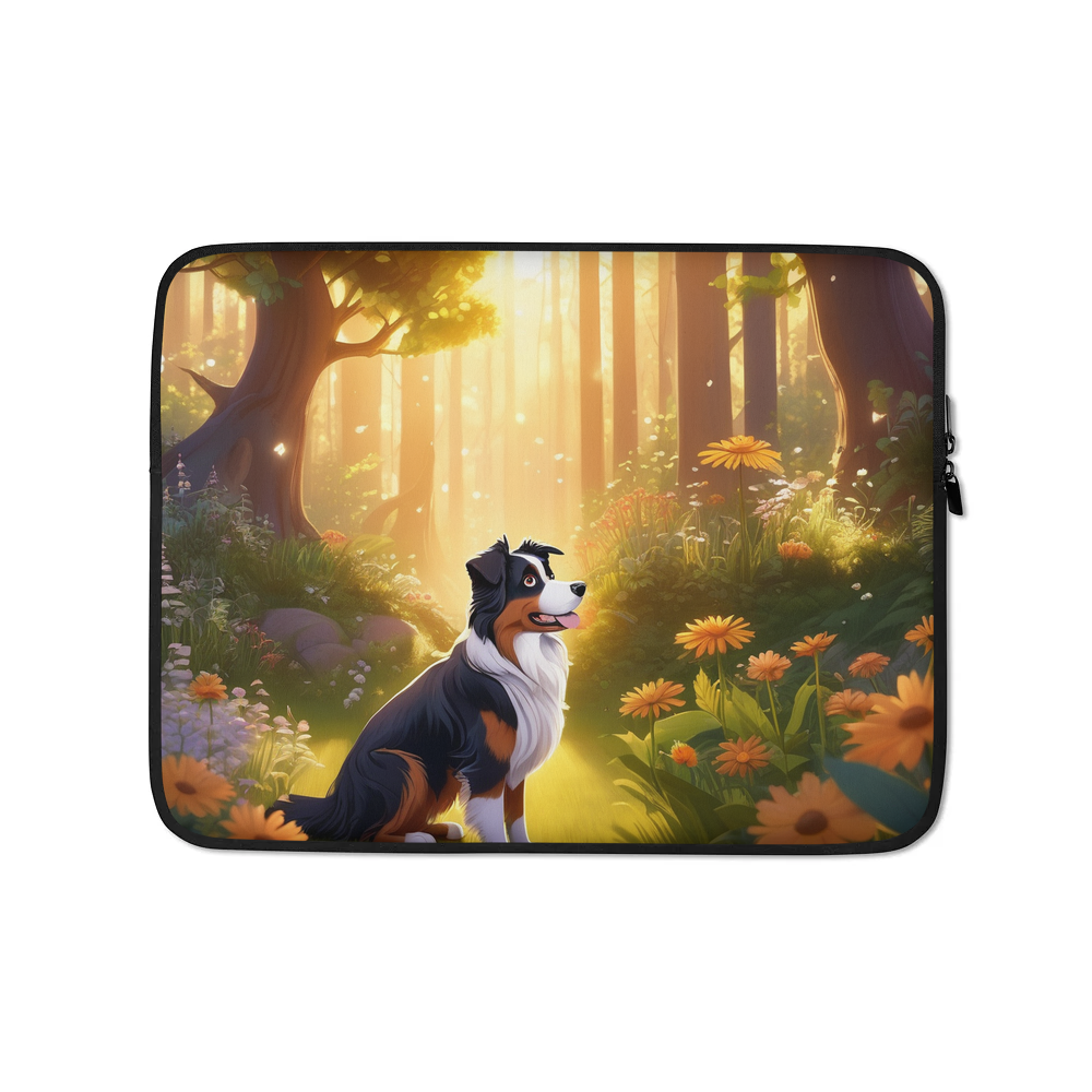 PugMug Custom Australian Shepherd Dog Laptop Sleeve