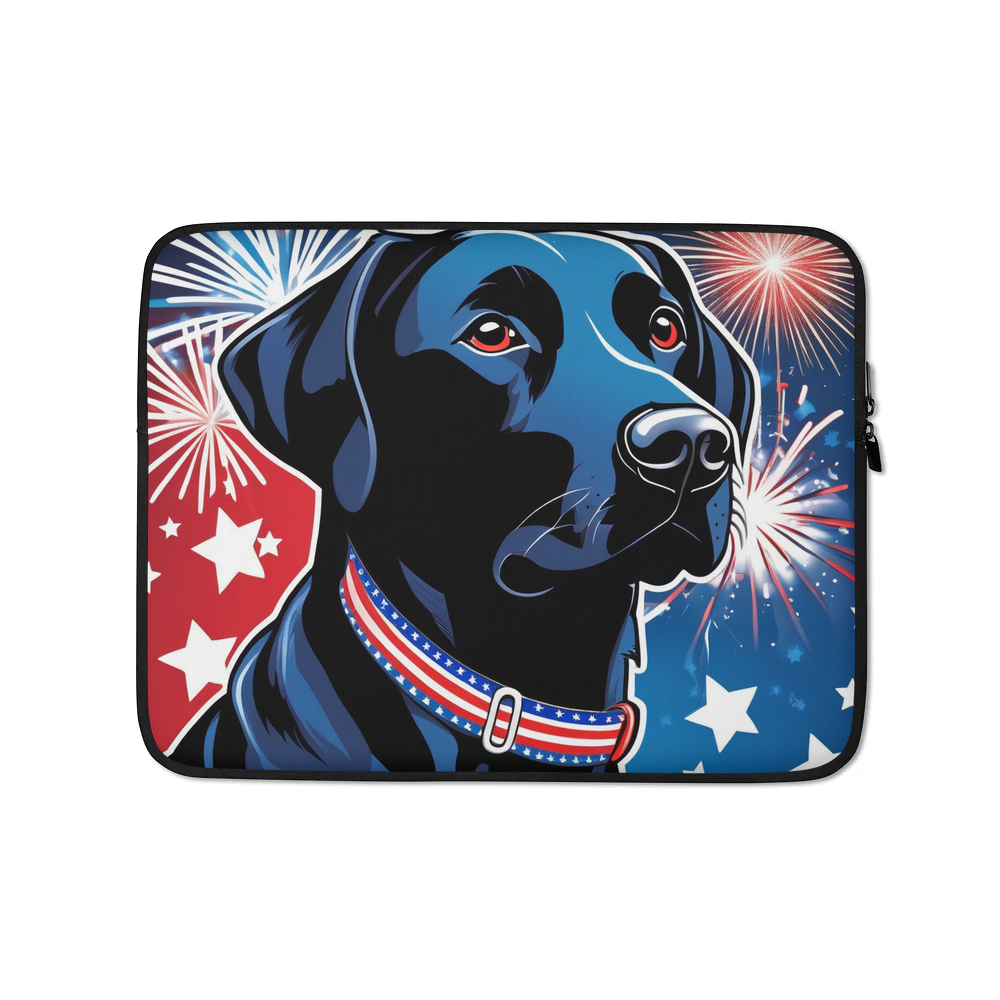 PugMug Custom Black Labrador Retriever Laptop Sleeve