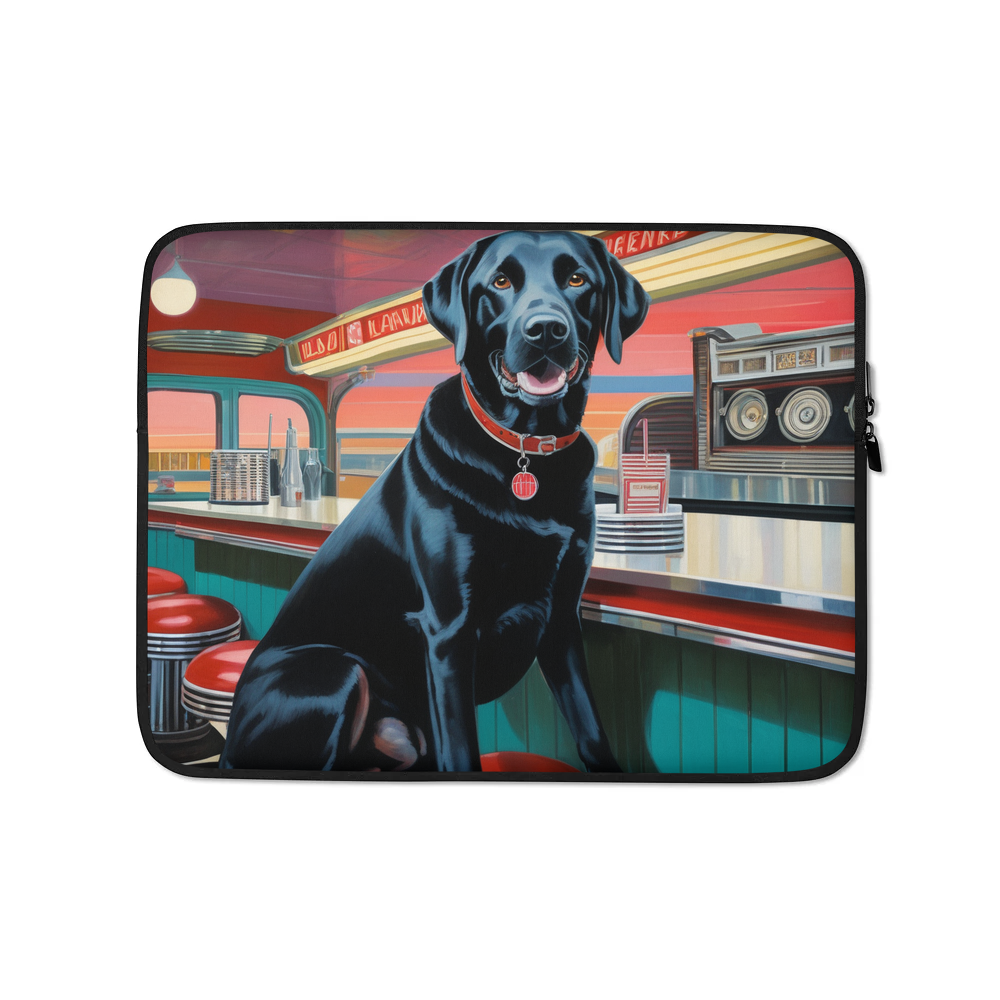 PugMug Custom Black Labrador Retriever Laptop Sleeve