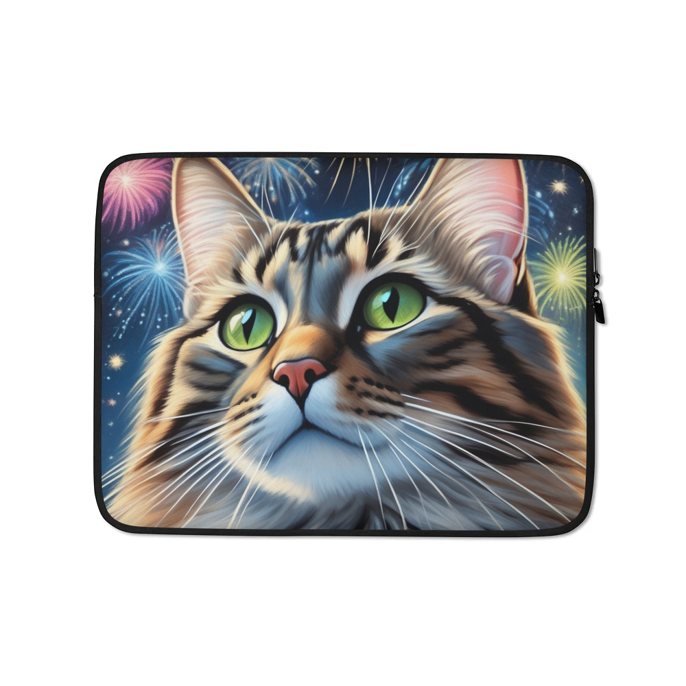 PugMug Custom Tabby Companion Cat Laptop Sleeve