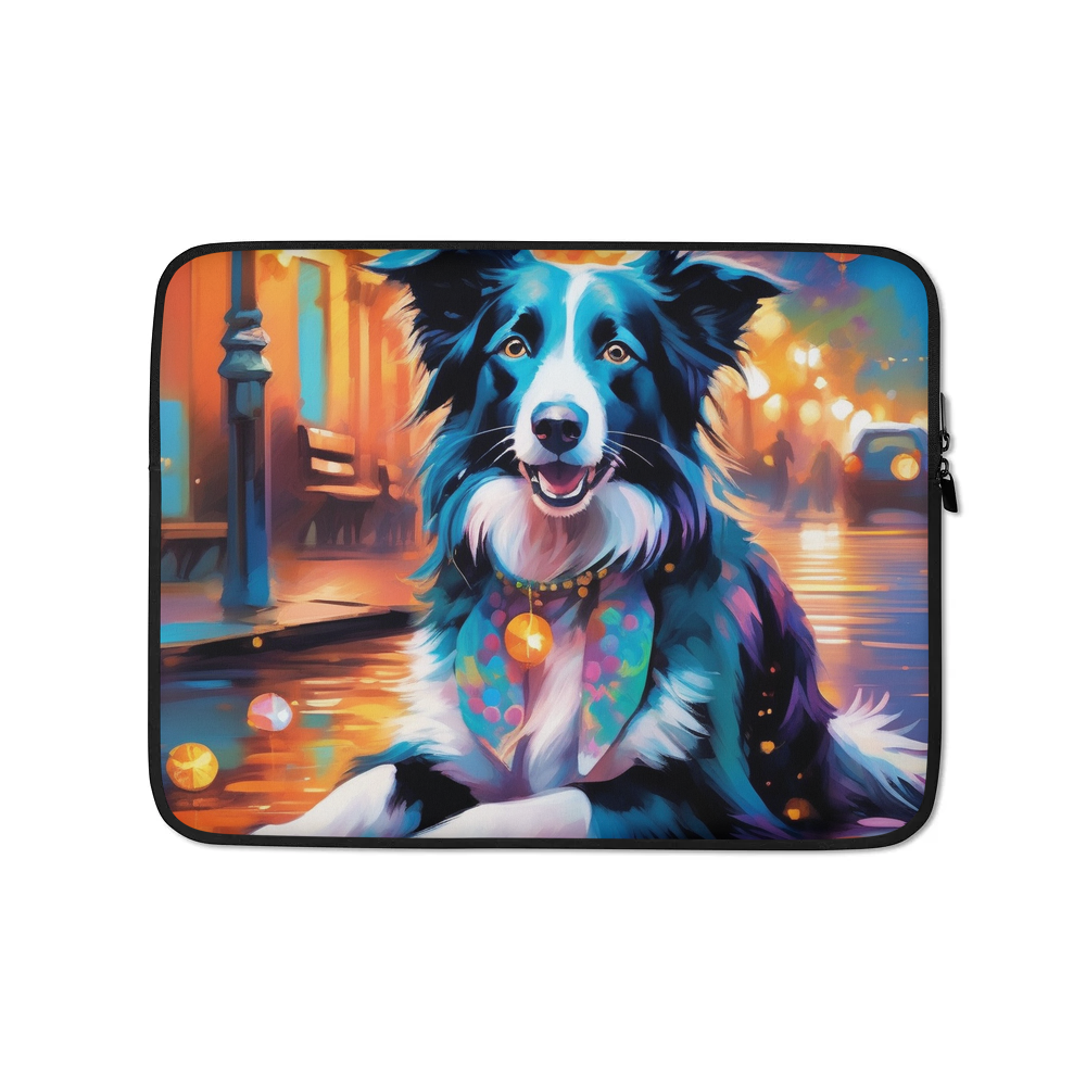 PugMug Custom Border Collie Laptop Sleeve
