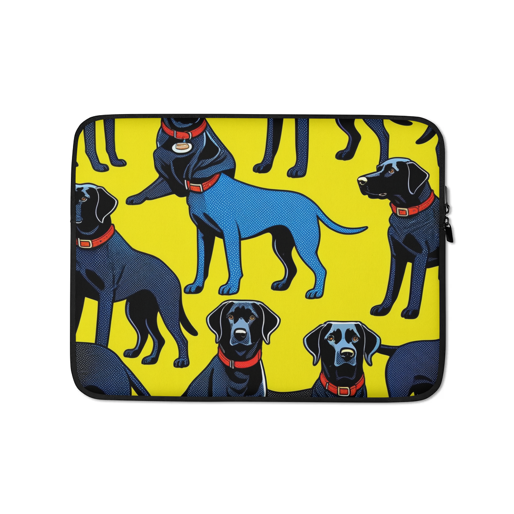 PugMug Custom Black Labrador Retriever Laptop Sleeve