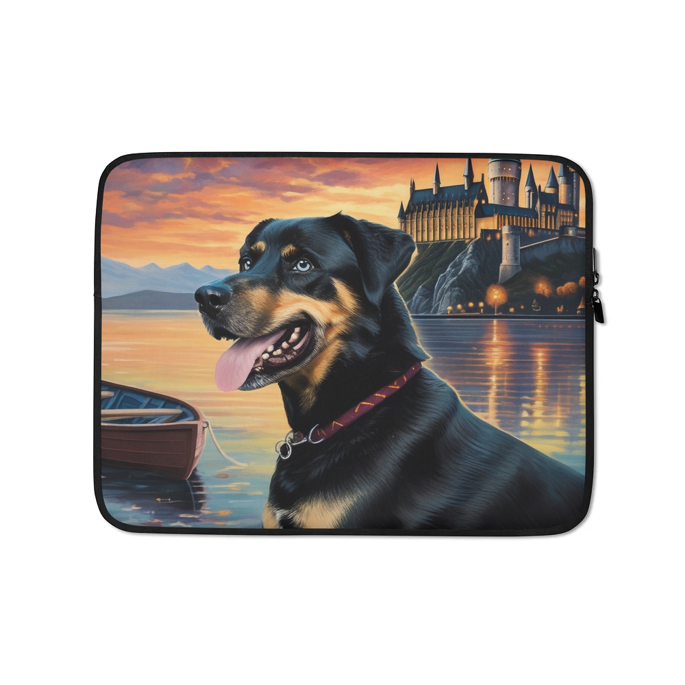 PugMug Custom Blue Laptop Sleeve