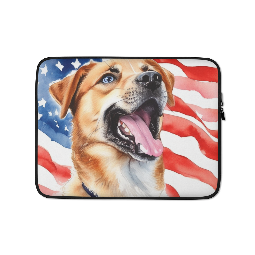 PugMug Custom Blue Laptop Sleeve