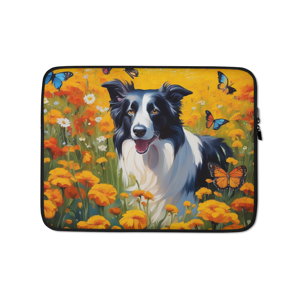 PugMug Custom Border Collie Laptop Sleeve