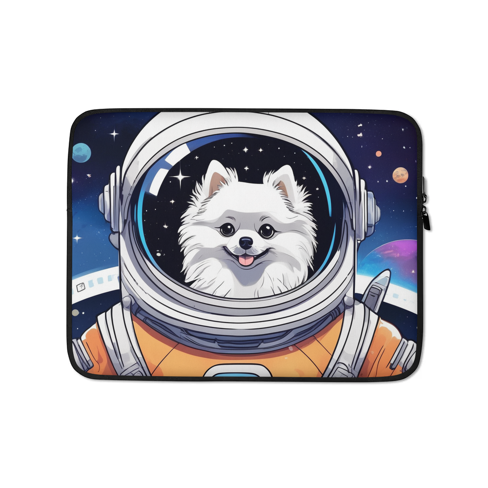 PugMug Custom White Pomeranian Laptop Sleeve