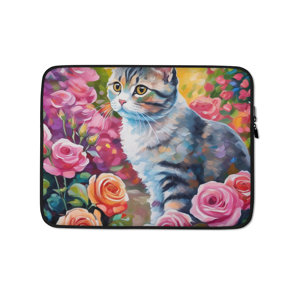 PugMug Custom Tabby Scottish Fold Cat Laptop Sleeve