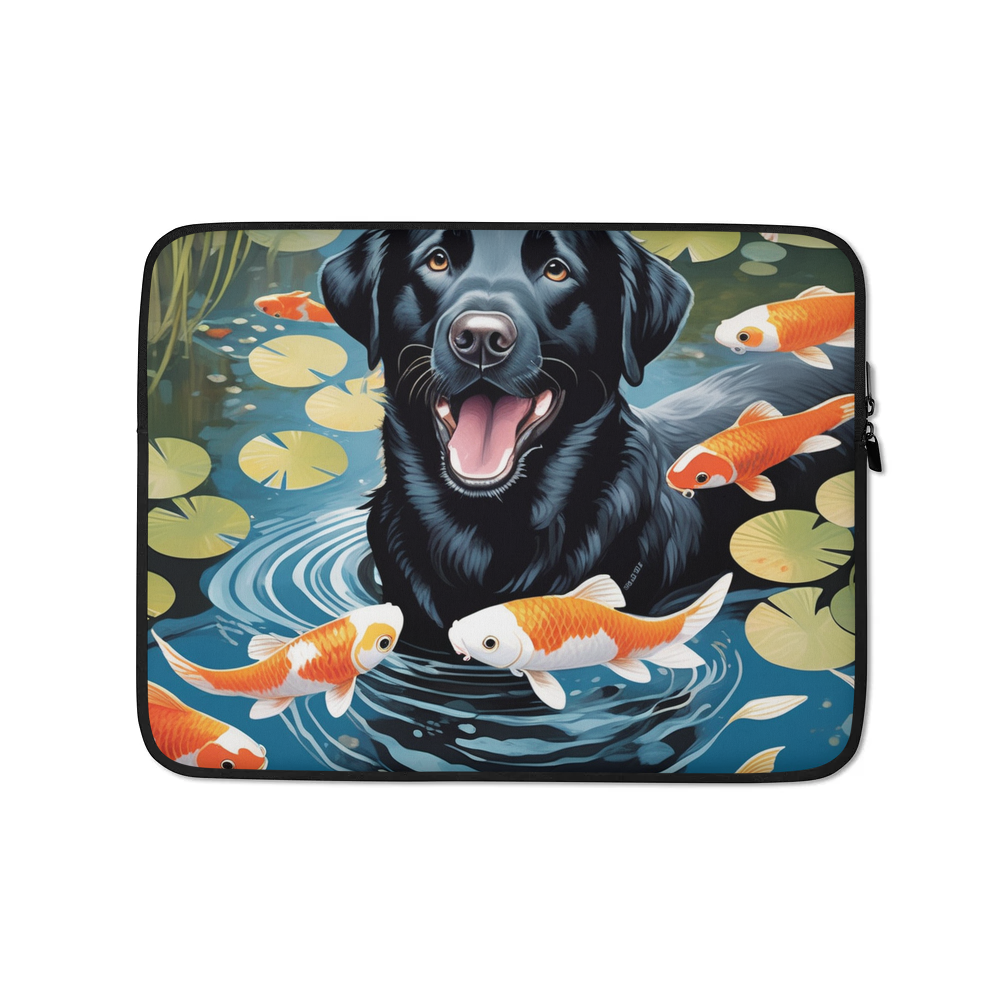 PugMug Custom Black Labrador Retriever Laptop Sleeve