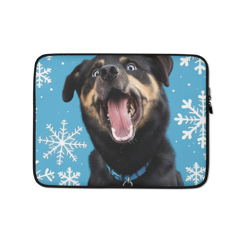PugMug Custom Blue Laptop Sleeve