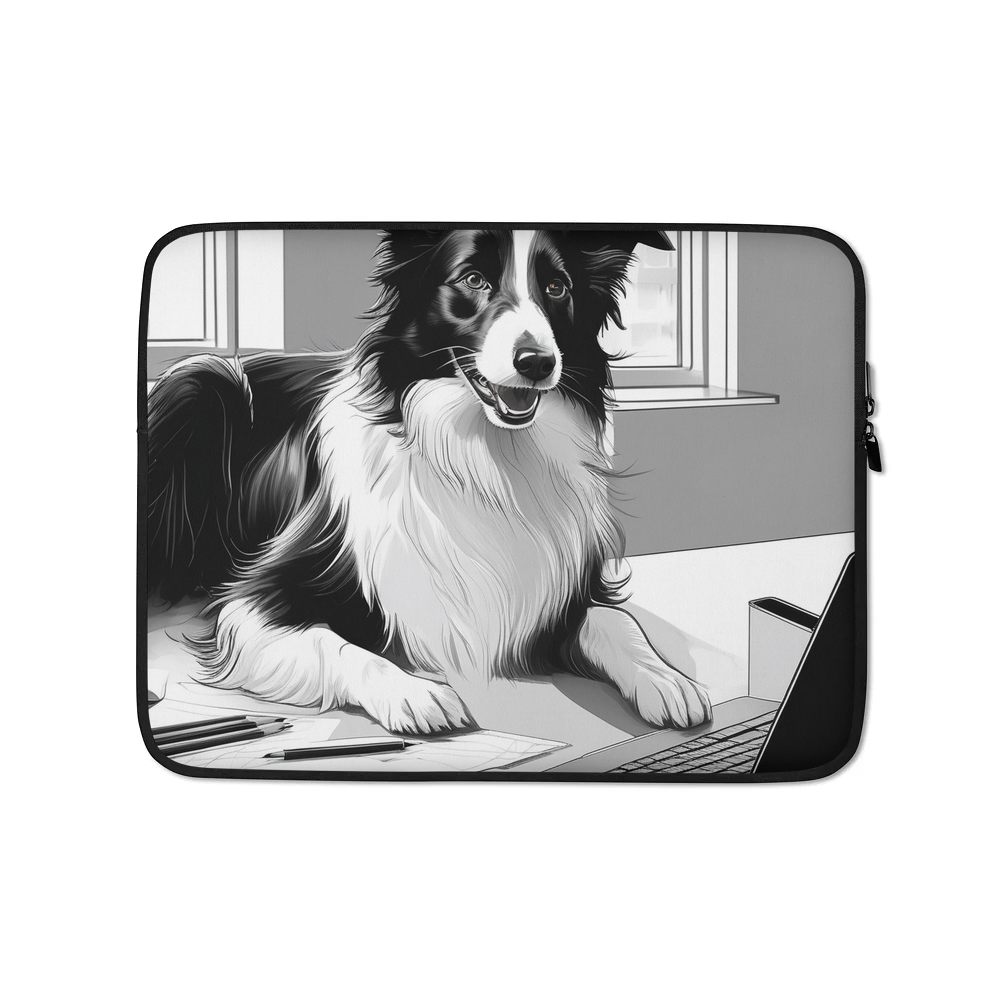 PugMug Custom Border Collie Laptop Sleeve