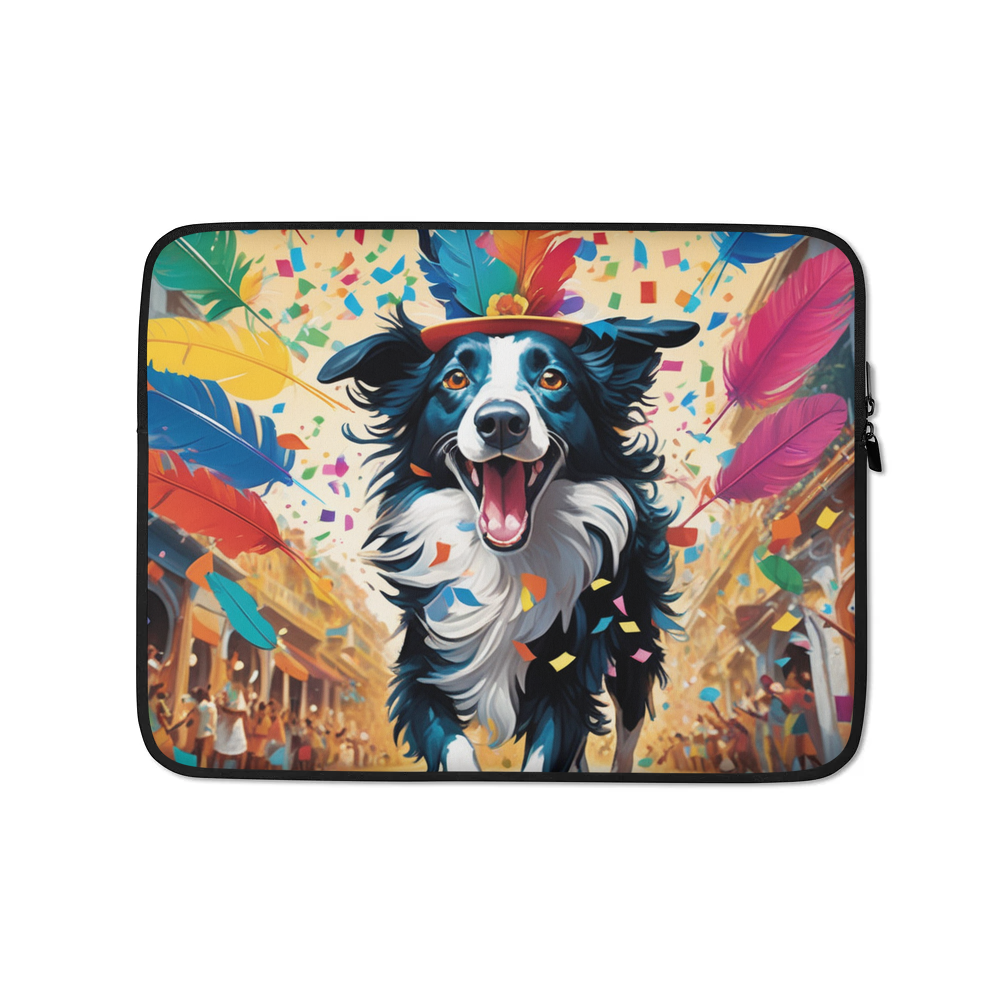 PugMug Custom Border Collie Laptop Sleeve