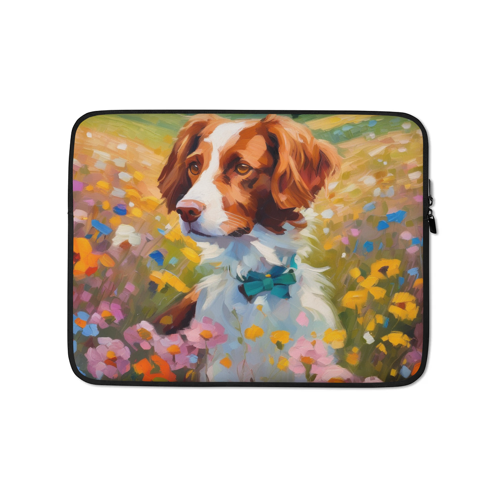 PugMug Custom Brittany Dog Laptop Sleeve
