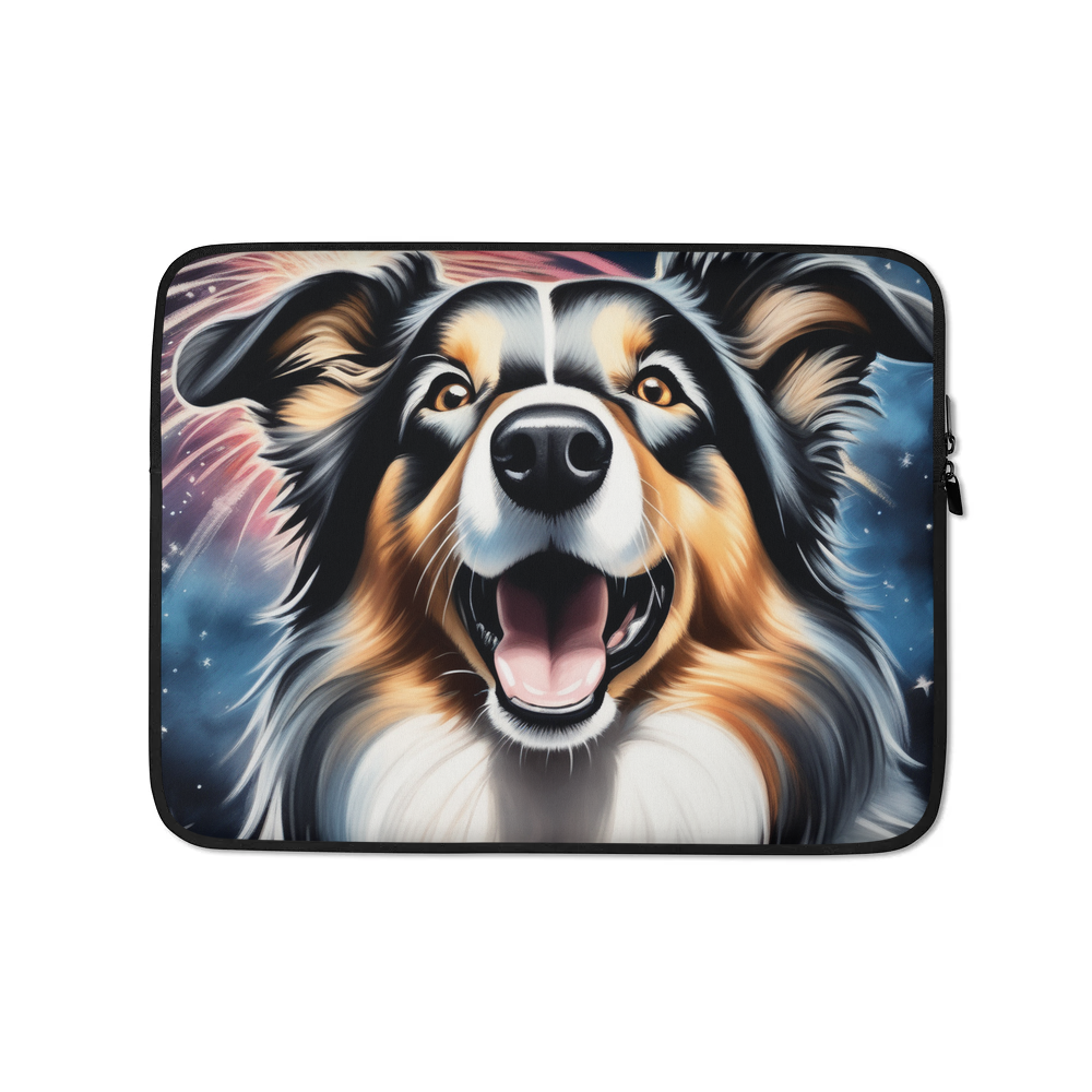 PugMug Custom Collie Laptop Sleeve