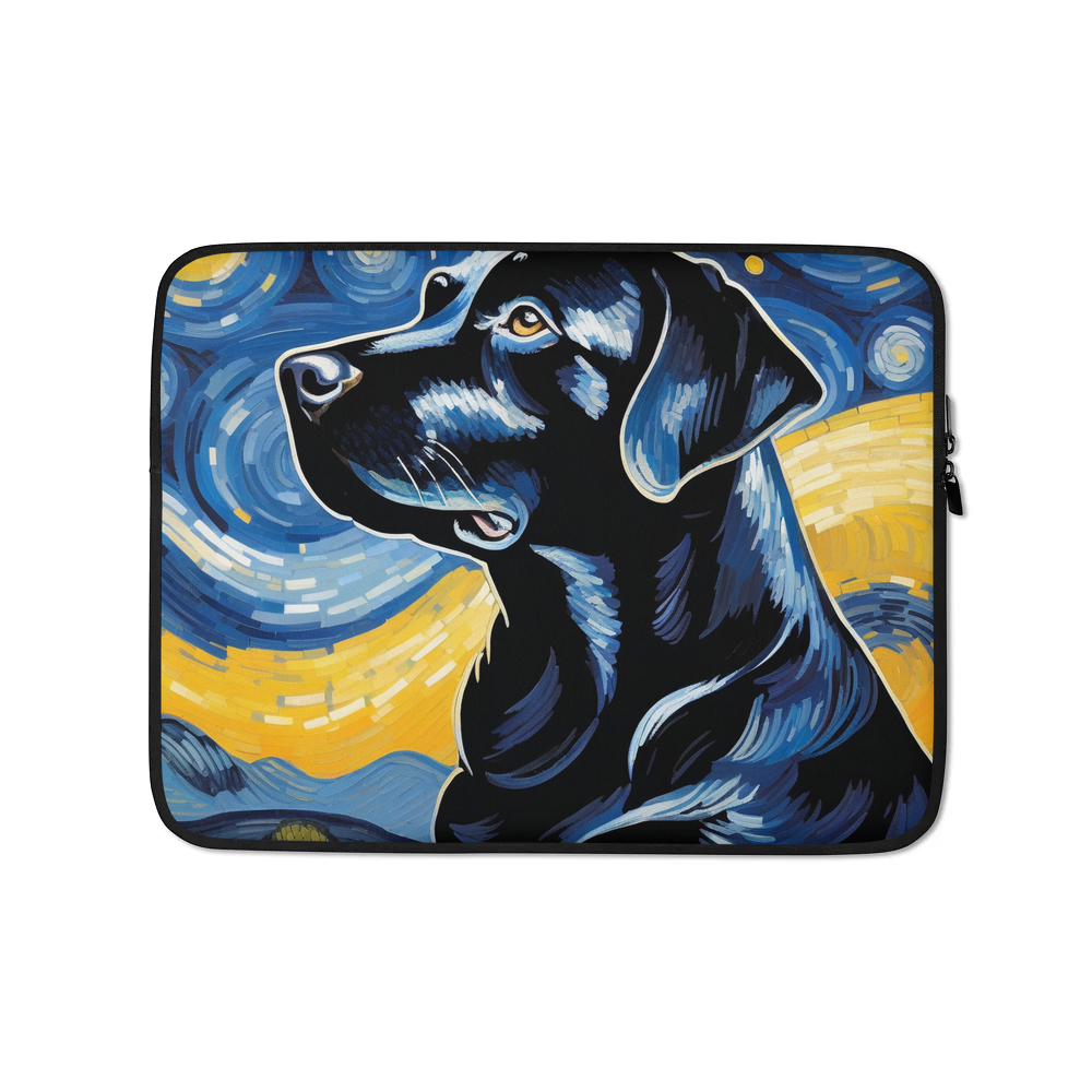 PugMug Custom Black Labrador Retriever Laptop Sleeve