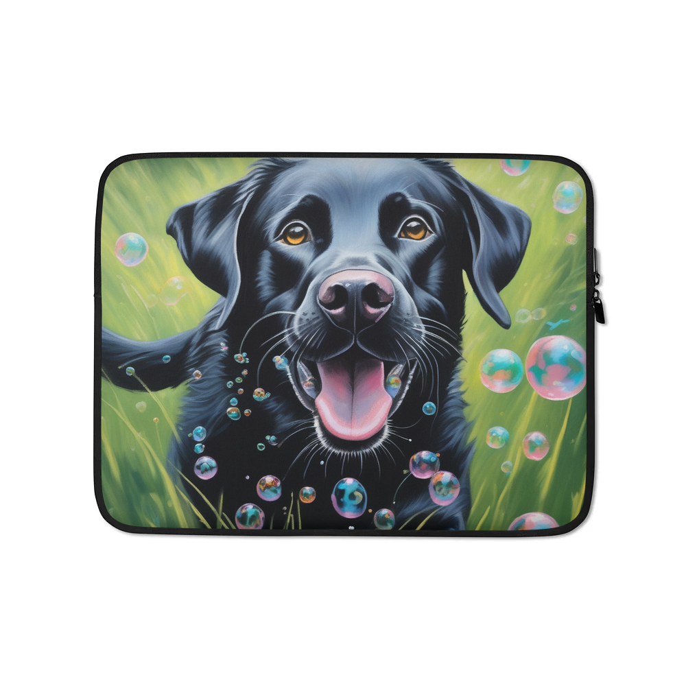 PugMug Custom Black Labrador Retriever Laptop Sleeve
