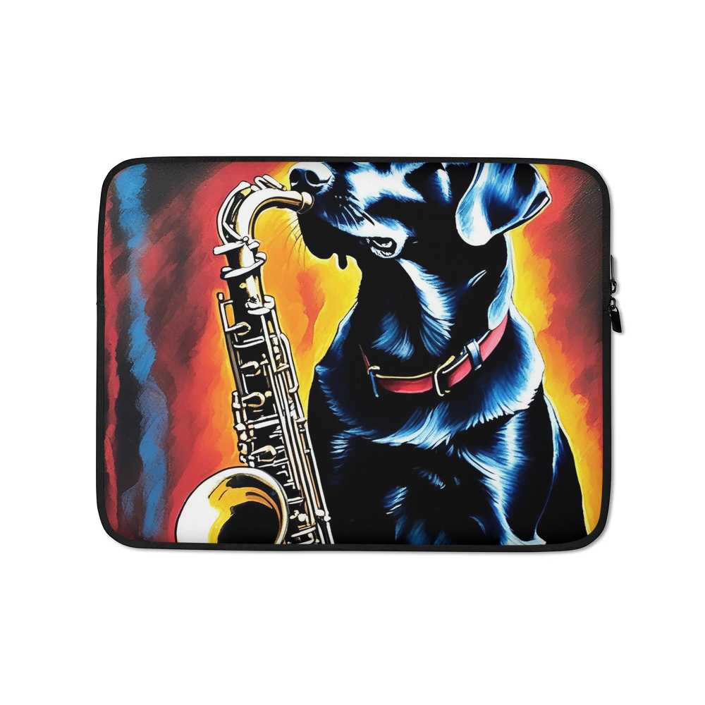 PugMug Custom Black Labrador Retriever Laptop Sleeve