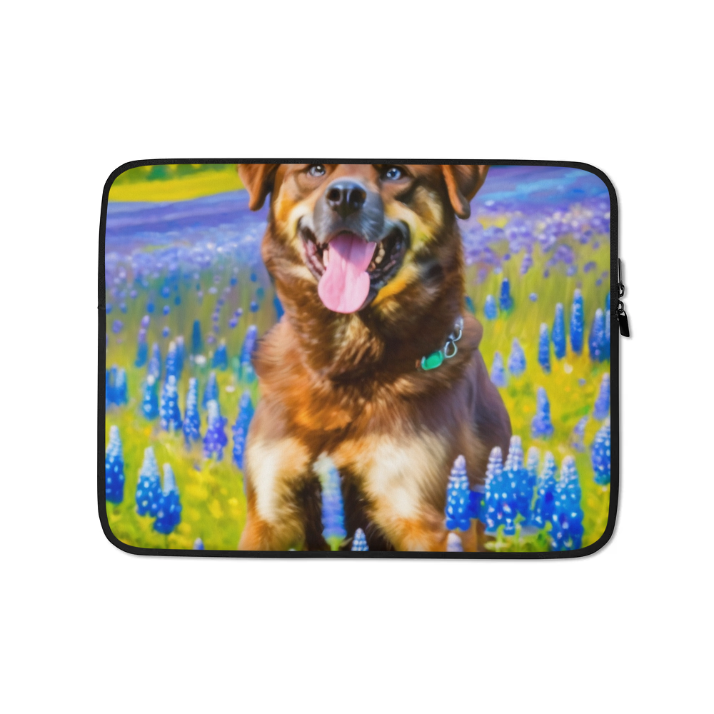 PugMug Custom Blue Laptop Sleeve