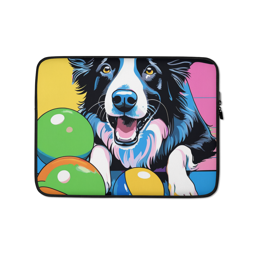 PugMug Custom Border Collie Laptop Sleeve