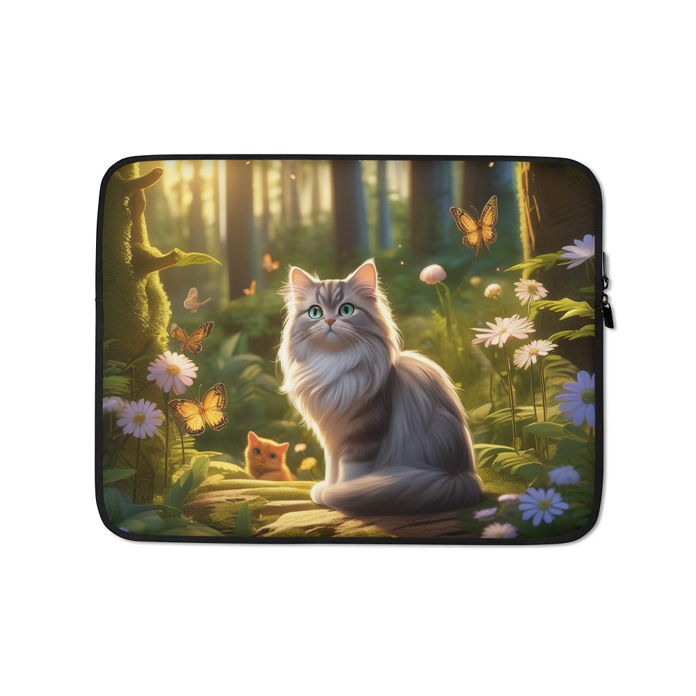 PugMug Custom Tabby Persian Cat Laptop Sleeve