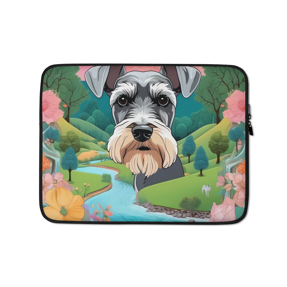 PugMug Custom Miniature Schnauzer Laptop Sleeve