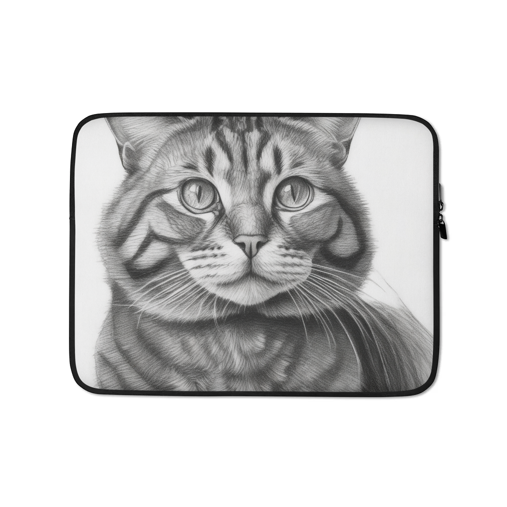 PugMug Custom Tabby Exotic Cat Laptop Sleeve