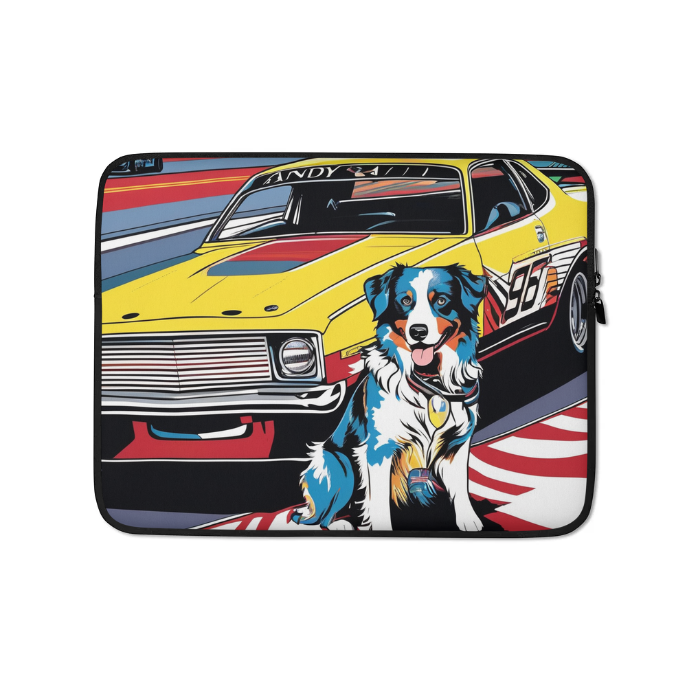 PugMug Custom Australian Shepherd Dog Laptop Sleeve