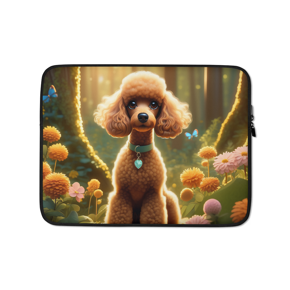 PugMug Custom Tan Poodle Laptop Sleeve
