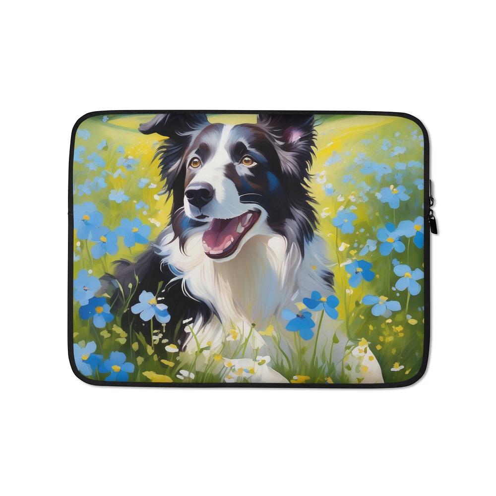PugMug Custom Border Collie Laptop Sleeve