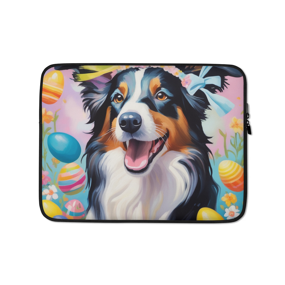 PugMug Custom Border Collie Laptop Sleeve
