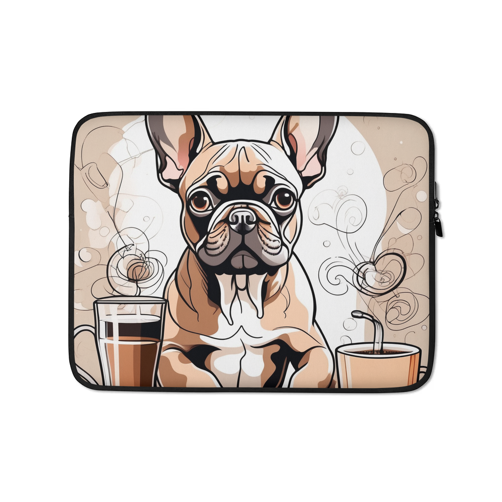 PugMug Custom Tan French Bulldog Laptop Sleeve