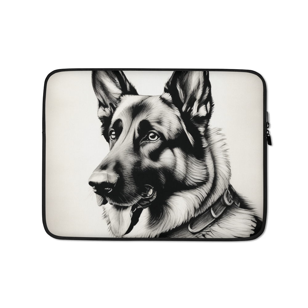 PugMug Custom German Shepherd Dog Laptop Sleeve