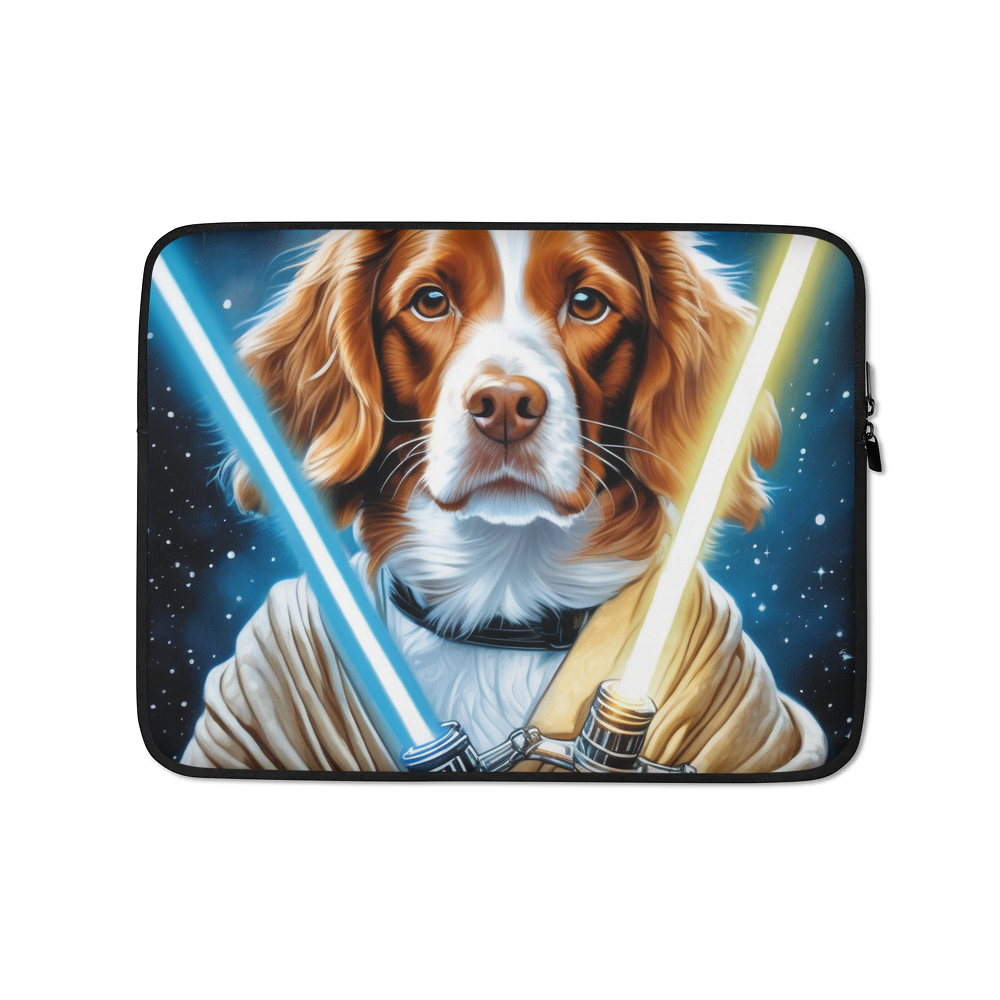 PugMug Custom Brittany Dog Laptop Sleeve