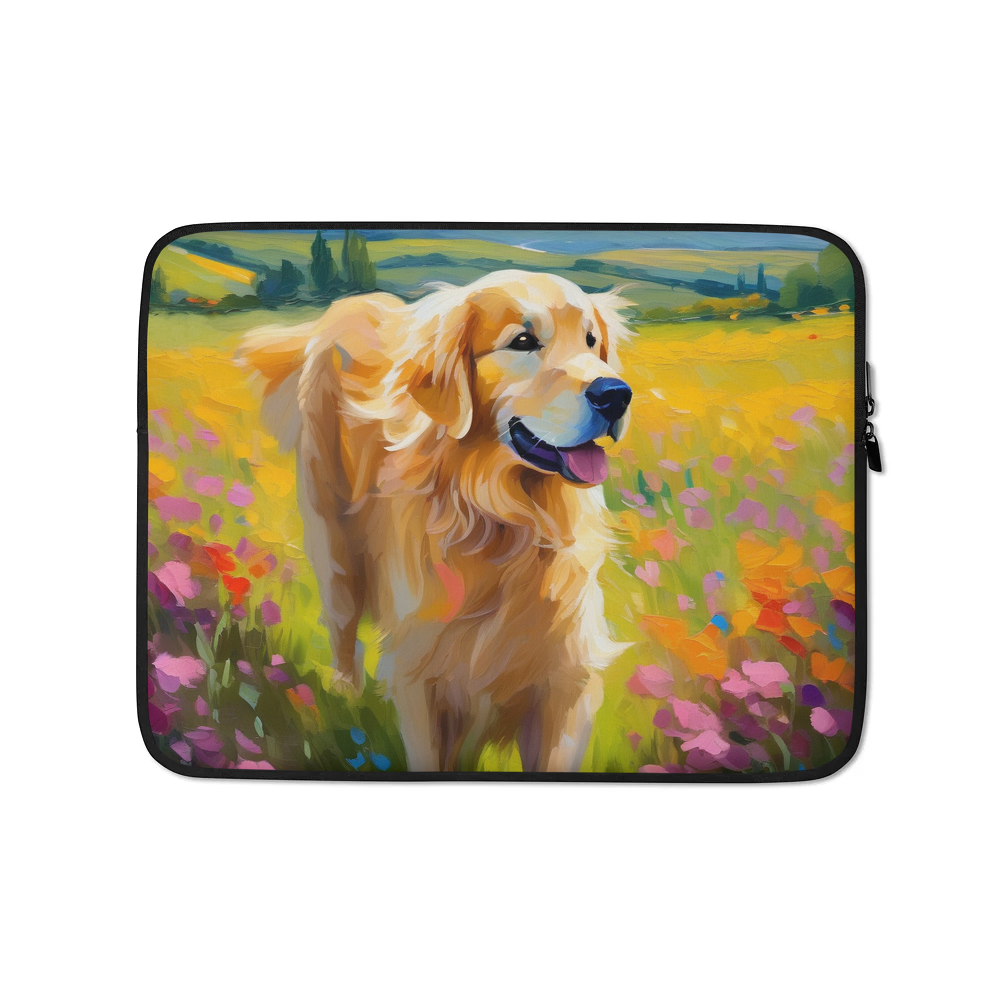 PugMug Custom Golden Retriever Laptop Sleeve