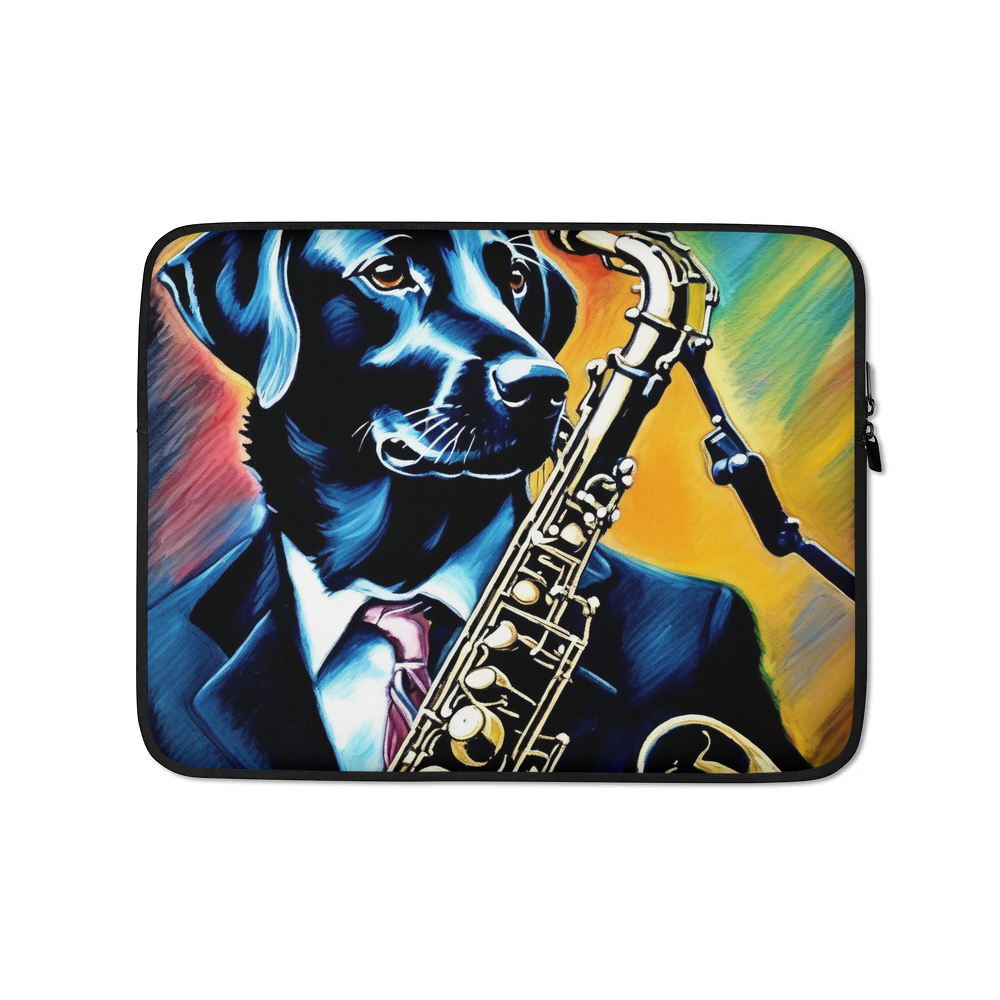 PugMug Custom Black Labrador Retriever Laptop Sleeve