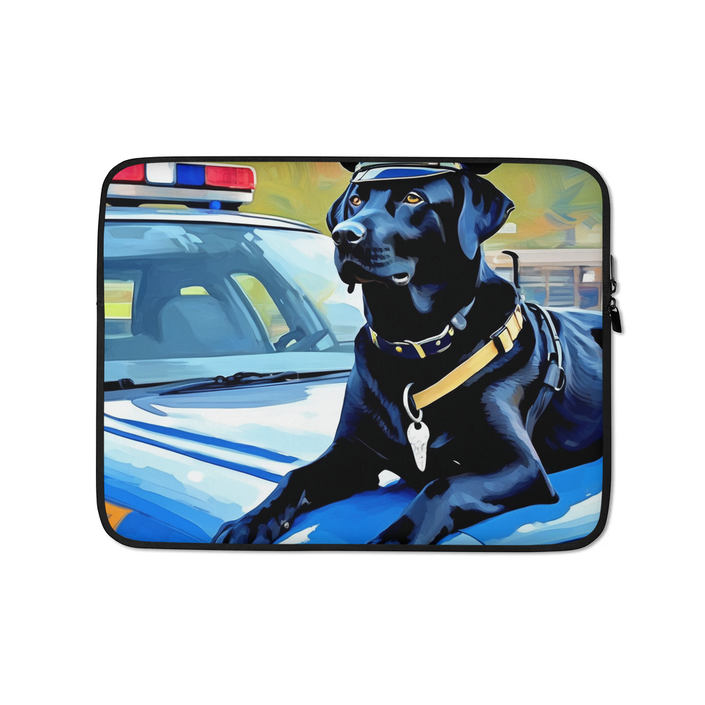PugMug Custom Black Labrador Retriever Laptop Sleeve