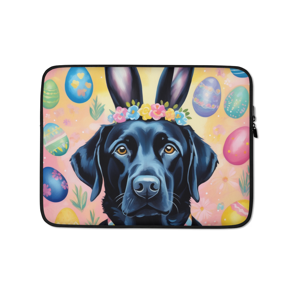 PugMug Custom Black Labrador Retriever Laptop Sleeve