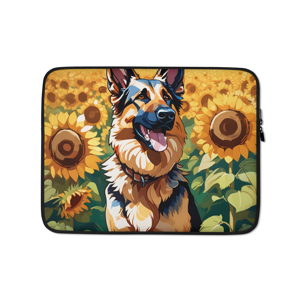 PugMug Custom German Shepherd Dog Laptop Sleeve