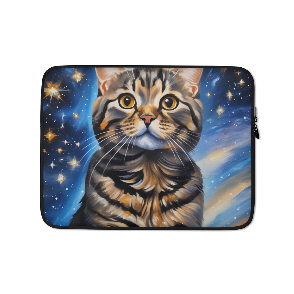 PugMug Custom Tabby Scottish Fold Cat Laptop Sleeve